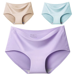 Cuecas Sem Costuras com Efeito Seda — Pack de 3 — Modelo B