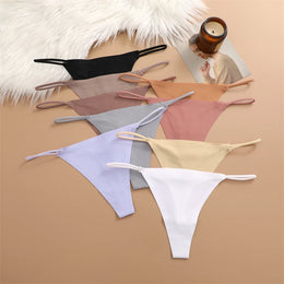Kit 5 Cuecas Sem Costura de Seda de Gelo