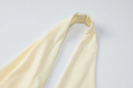 Vestido Comprido com Decote em V e Franzidos