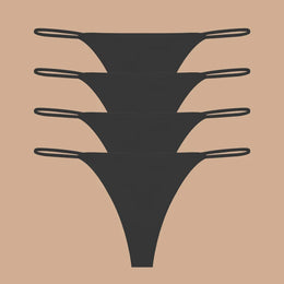 Tangas Sem Costuras com Efeito Seda — Pack de 4 — Modelo B