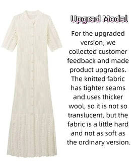 Vestido Midi de Malha com Botões