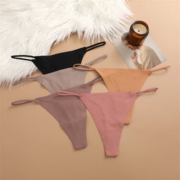 Tangas Sem Costuras com Efeito Seda — Pack de 4 — Modelo B