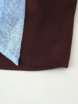 Conjunto de Renda com Blusa e Saia