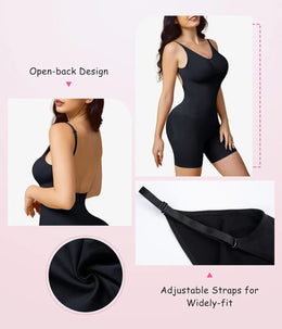 Body Modelador com Corset e Costas Abertas