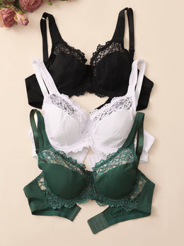 Soutien de Renda Elegante com Aro — Tamanhos Grandes