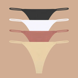 Tangas Sem Costuras com Efeito Seda — Pack de 4 — Modelo B