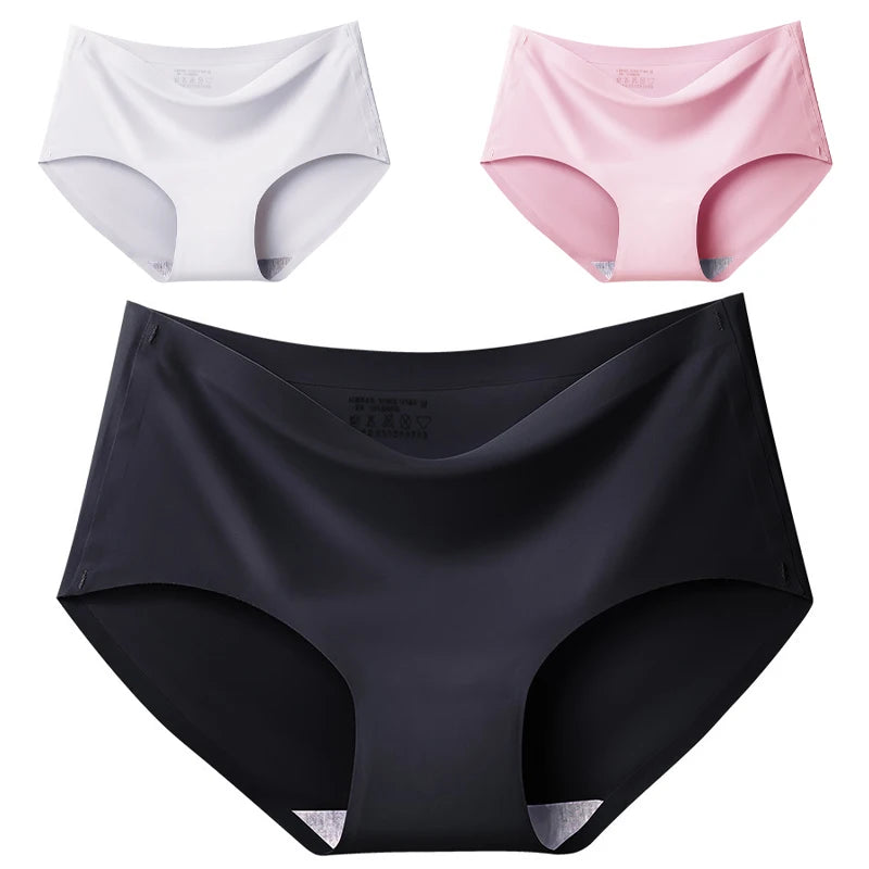 Cuecas Sem Costuras com Efeito Seda — Pack de 3 — Modelo B