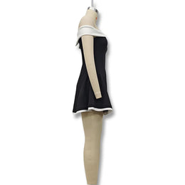 Vestido Curto Rosa de Ombros Descobertos