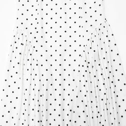 Vestido Comprido Vintage de Bolas sem Mangas