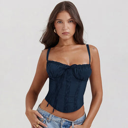 Vestido Curto Floral com Corpete