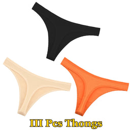 Kit 3 Tangas de Algodão FINETOO