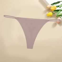 Tanga Sem Costura de Seda de Gelo