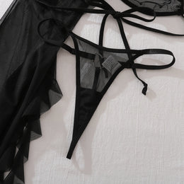 Conjunto de Praia em Malha — 4 Peças