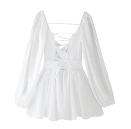 Vestido Curto Leopardo com Folhos e Cinto