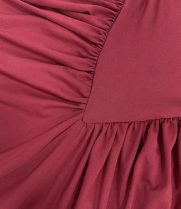 Vestido Comprido de Malha com Gola Alta e Costas Descobertas