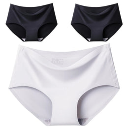 Cuecas Sem Costuras com Efeito Seda — Pack de 3 — Modelo B