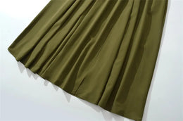 Vestido Comprido com Corpete, Laço e Fenda