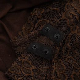 Vestido Comprido de Um Ombro com Renda