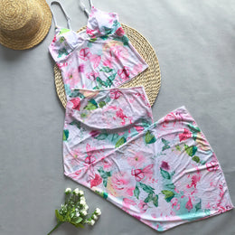 Conjunto de Praia com Blusa e Saia — 2 Peças