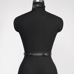 Conjunto de Lingerie com Efeito Couro