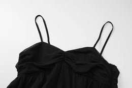 Vestido Curto de Chiffon com Alças