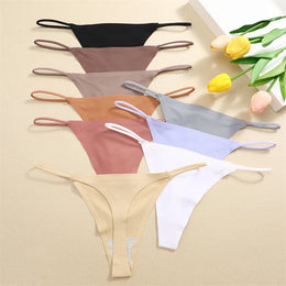 Tangas Sem Costuras com Efeito Seda — Pack de 4 — Modelo B