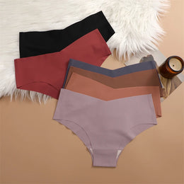 Kit 4 Cuecas de Seda de Gelo Sem Costura