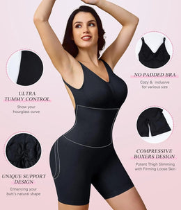 Body Modelador com Corset e Costas Abertas