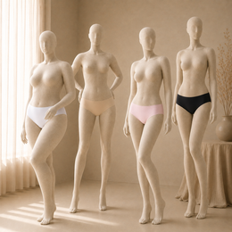 Cuecas Sem Costuras com Efeito Seda — Pack de 3 — Modelo B